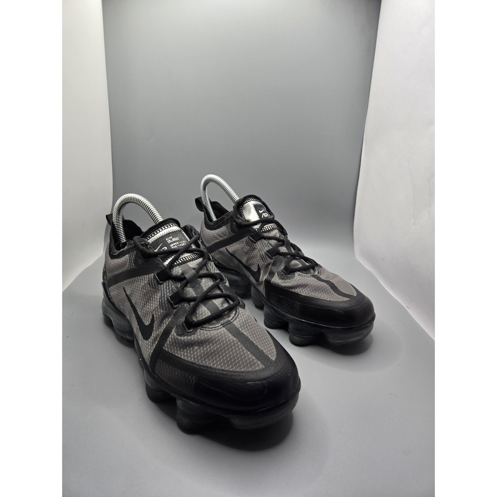 Nike Air‎ VaporMax 2019 Size 5.5Y Women 7  Black Grey Running Shoes AJ2616-001